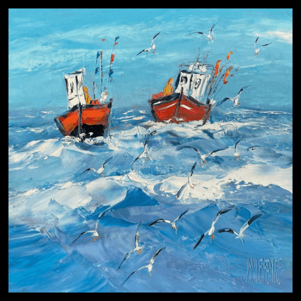 ML - Pêche en mer + mouettes – Image 2